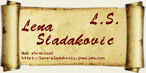 Lena Sladaković vizit kartica